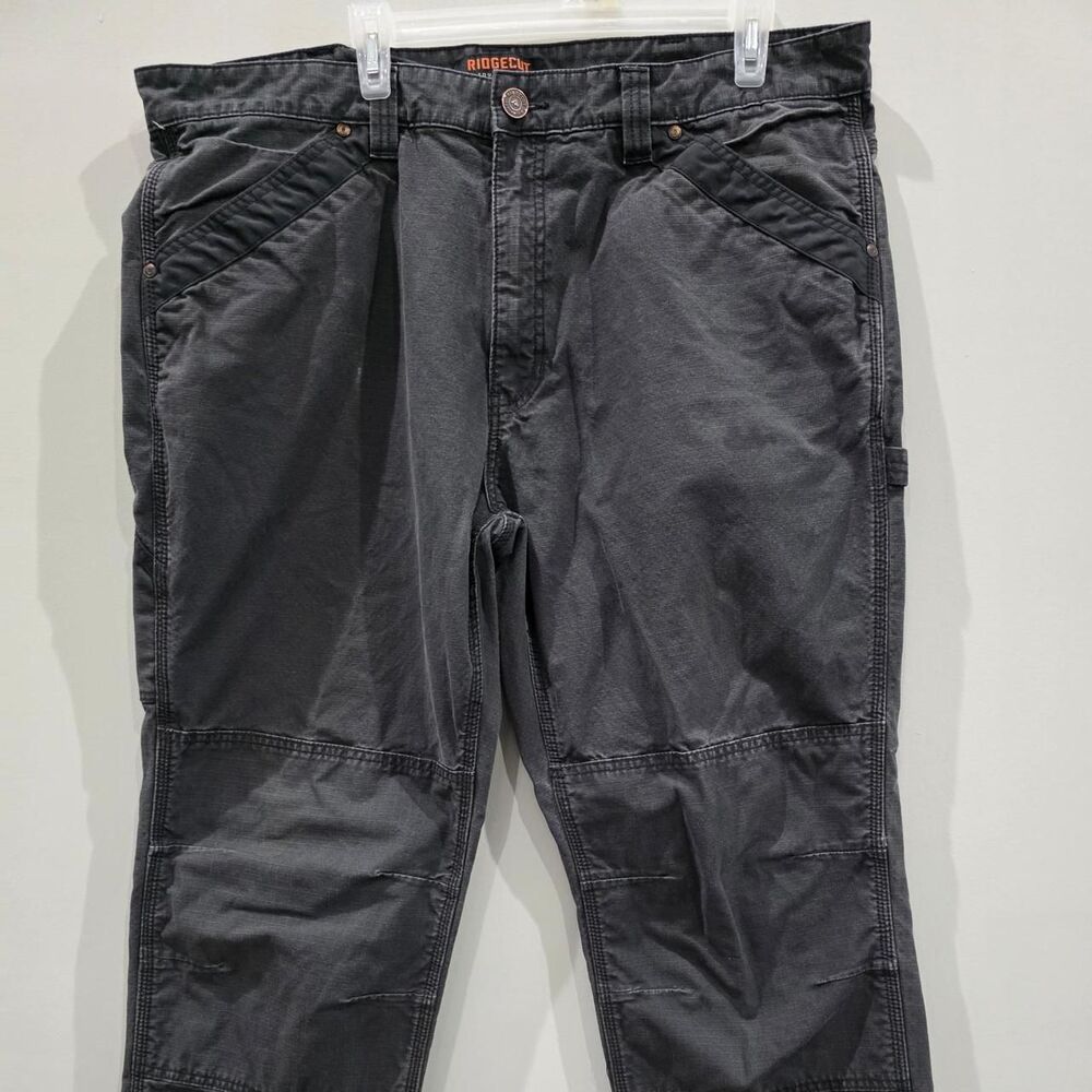 Ridgecut Men's Black and Grey Trousers